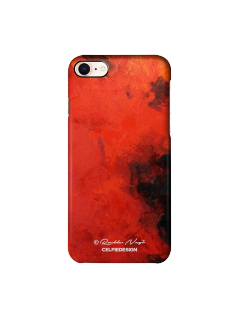 

CelfieDesign Red & Black Printed Plastic iPhone 8 Back Case