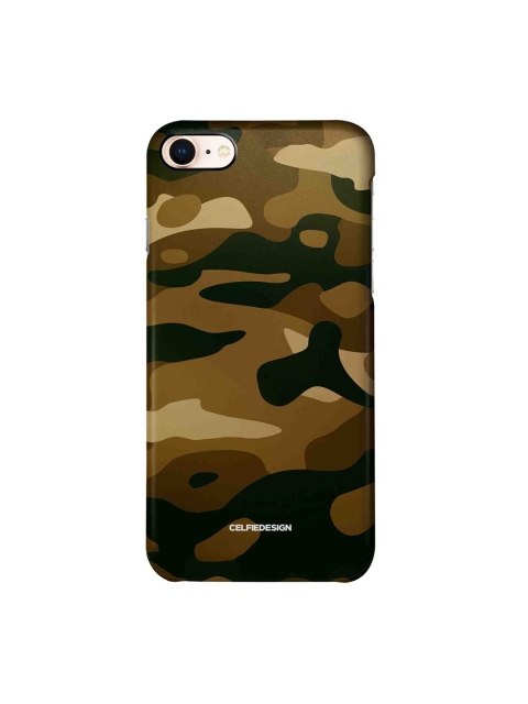 

CelfieDesign Olive Green & Black Camouflage Printed iPhone 8 Slim Back Case