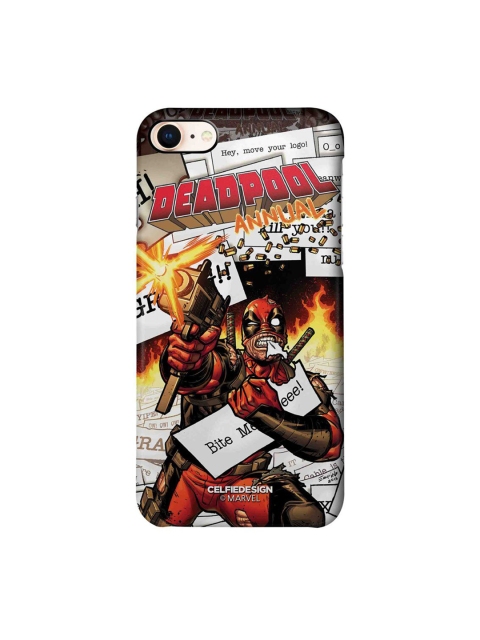 

CelfieDesign Multi-coloured Comic Deadpool iPhone 8 Slim Back Case, Red