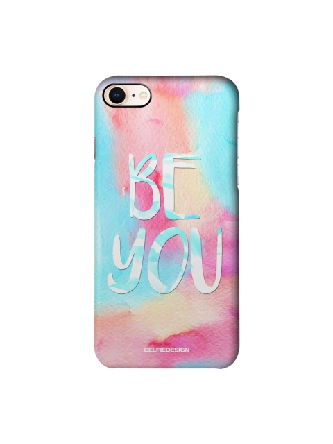 

CelfieDesign Blue & Pink Printed Plastic iPhone 8 Back Case