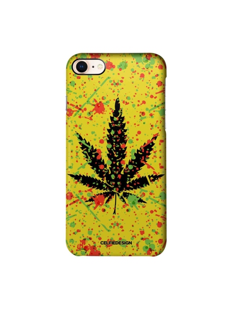 

CelfieDesign Yellow & Black Rasta Splash iPhone 8 Slim Back Case