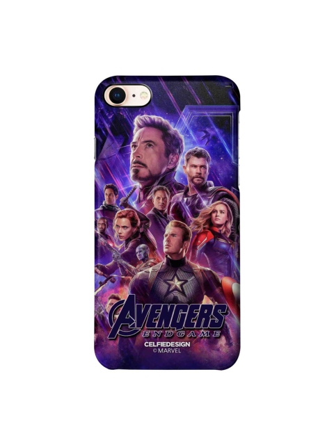

CelfieDesign Blue & Grey Avengers Printed Plastic iPhone 8 Back Case