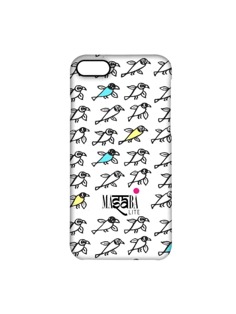 

CelfieDesign White & Black Masaba Bird Print iPhone 8 Slim Back Case