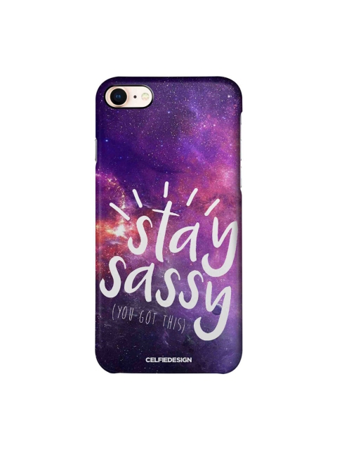 

CelfieDesign Purple & Pink Stay Sassy iPhone 8 Slim Back Case