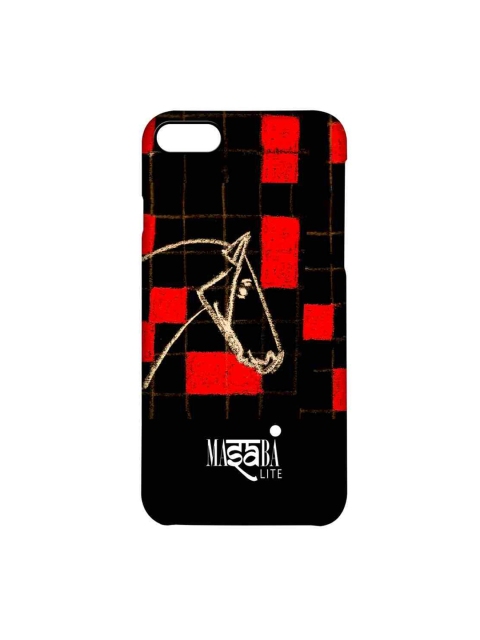 

CelfieDesign Black & Red Masaba Checkered Horse iPhone 8 Slim Back Case