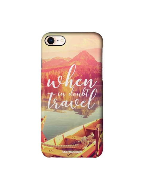 

CelfieDesign Multicoloured When In Doubt Travel iPhone 8 Slim Back Case, Multi