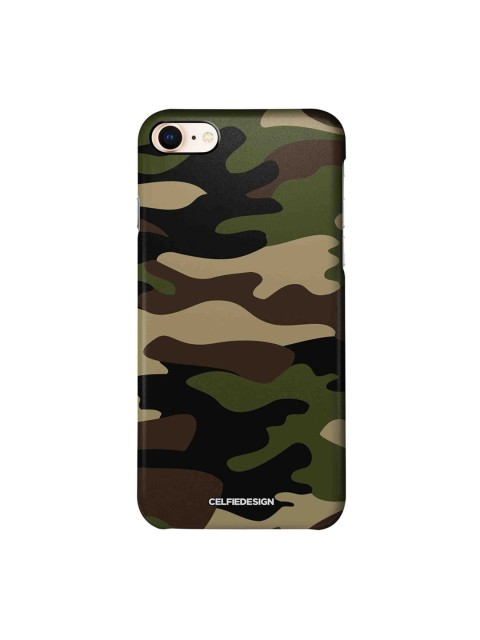 

CelfieDesign Olive Green & Brown Camo Military iPhone 8 Slim Back Case