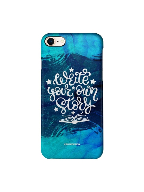 CelfieDesign Blue & White Write Your Own Story iPhone 8 Slim Back Case