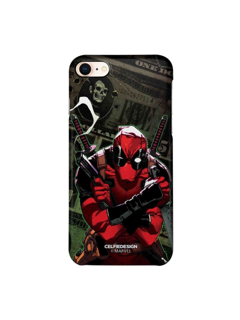 

CelfieDesign Red & Black Deadpool Dollar iPhone 8 Slim Back Case