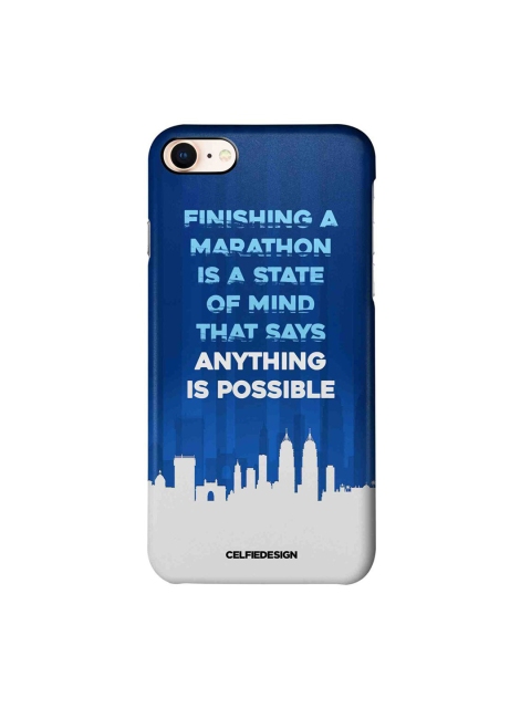 

CelfieDesign Blue & White Anything Is Possible iPhone 8 Slim Back Case