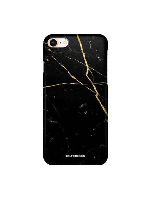 

CelfieDesign Black & Gold Marble Onyx iPhone 8 Slim Back Case