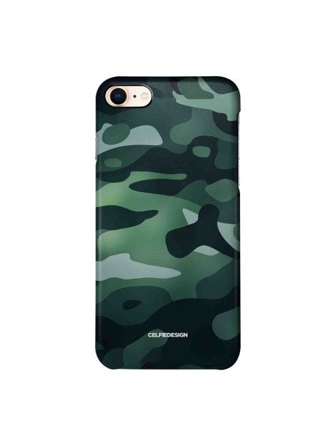 

CelfieDesign Teal & Green Camouflage Printed iPhone 8 Slim Back Case