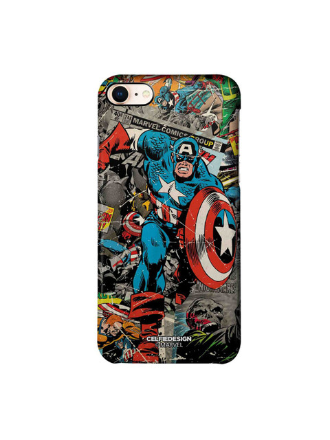 

CelfieDesign Grey & Red Comic Captain America iPhone 8 Slim Back Case