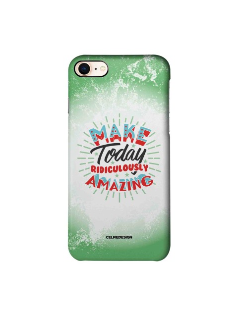 

CelfieDesign White & Green Ridiculously Amazing iPhone 8 Slim Back Case