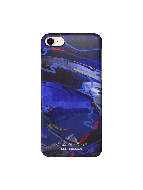 

CelfieDesign Navy Blue & Black Graphic Printing iPhone 8 Slim Back Case