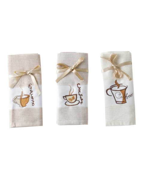 

Enfance Set of 3 Off-White Cotton Hand Towels