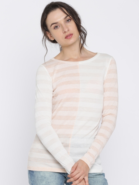 

Vero Moda Women White Striped Top