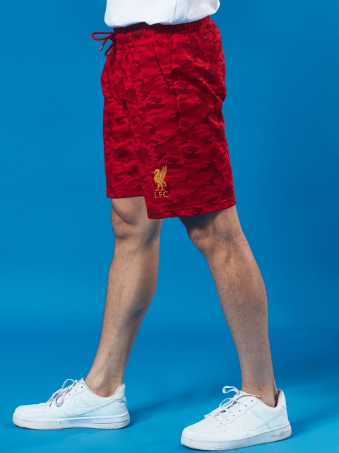 

The Souled Store Men White & Red Printed T-shirt with Shorts