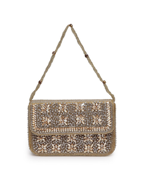 

MIO Borsa Beige Embellished Purse Clutch