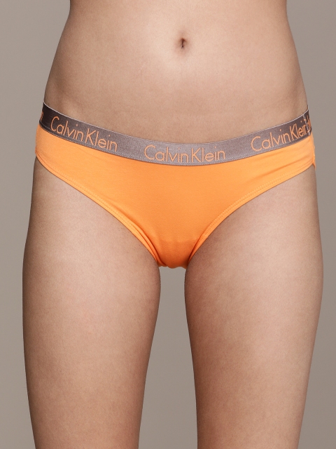 

Calvin Klein Underwear Women Orange Solid Bikini Briefs
