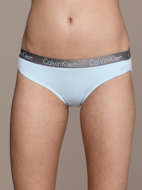 

Calvin Klein Underwear Powder Blue Colourblocked Low Waist Elasticated Bikini Briefs