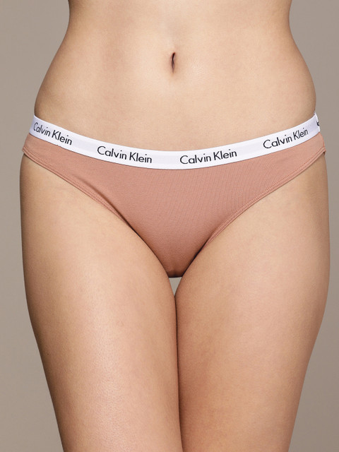 

Calvin Klein Underwear Women Dusty Pink Solid Bikini Briefs D1618GN4, Rose