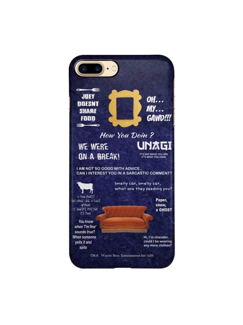 

CelfieDesign Navy Blue & White Friends Essentials iPhone 8 Plus Slim Back Case
