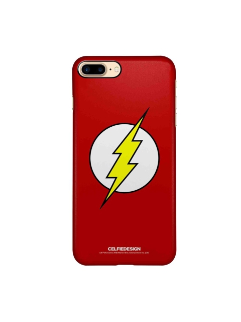 

CelfieDesign Red & White Logo Flash iPhone 8 Plus Slim Back Case