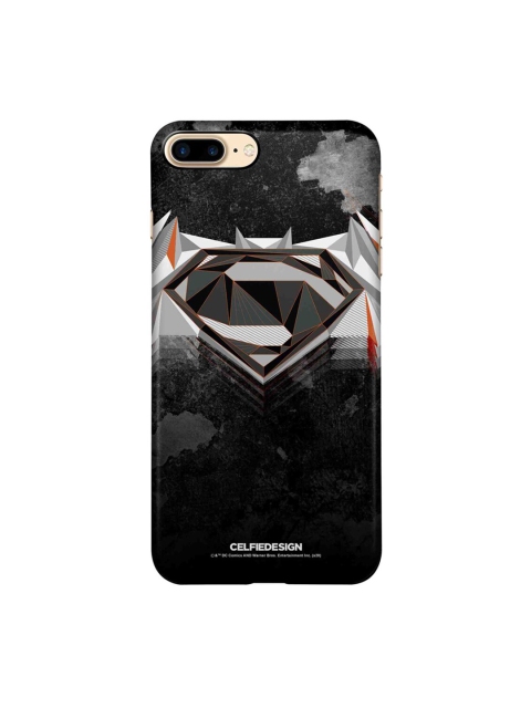 

CelfieDesign Black & Grey Superman iPhone 8 Plus Slim Back Case
