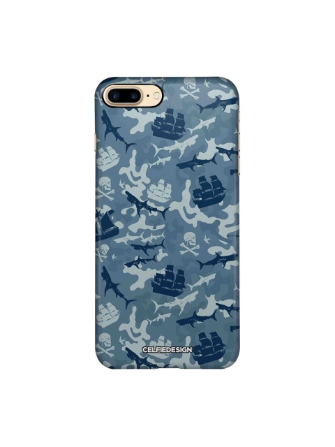

CelfieDesign Blue & Grey Pirates Pattern iPhone 8 Plus Slim Back Case
