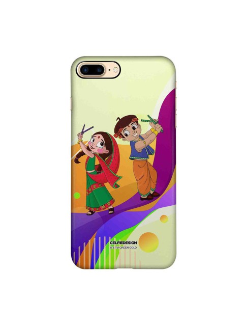 

CelfieDesign Cream & Orange Dancing Bheem And Chutki iPhone 8 Plus Slim Back Case