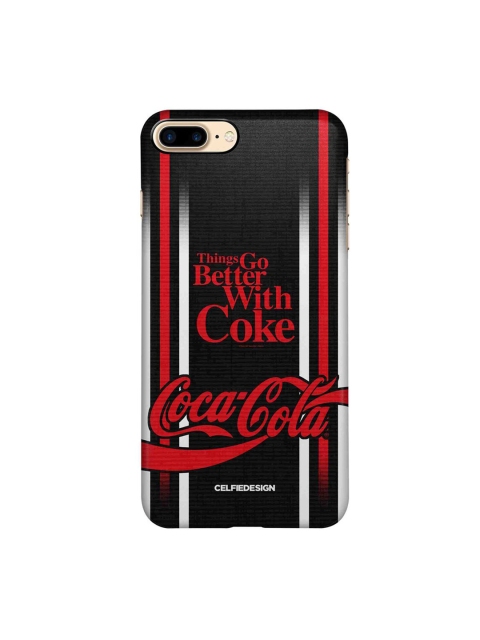 

CelfieDesign Black & Red iPhone 8 Plus Slim Back Case