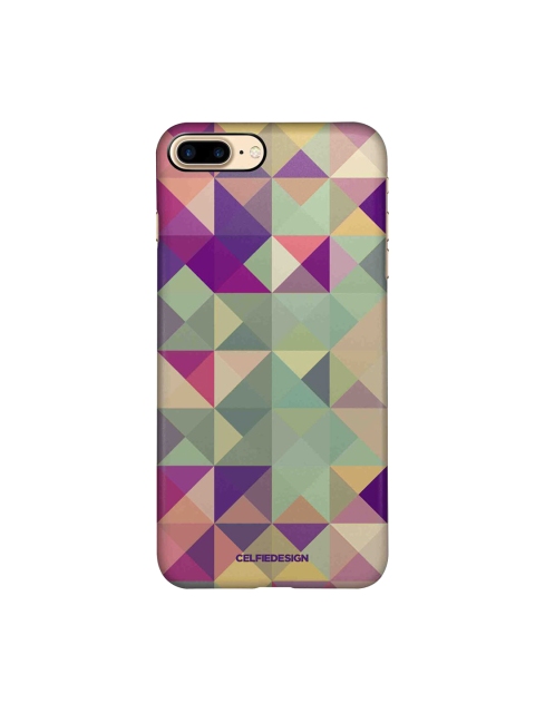 

CelfieDesign Beige & Purple Kaleidoscope iPhone 8 Plus Slim Back Case