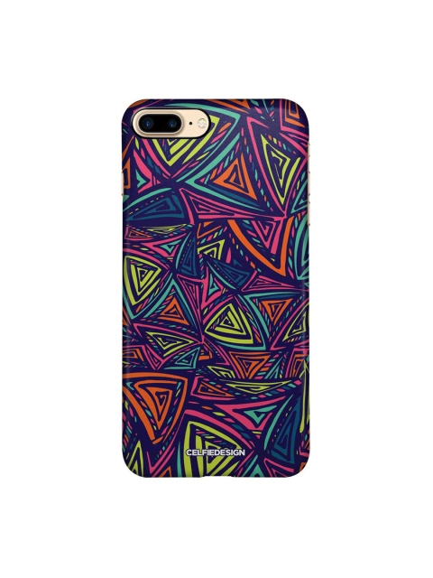 

CelfieDesign Multicolored Neon Angles iPhone 8 Plus Slim Back Case, Multi