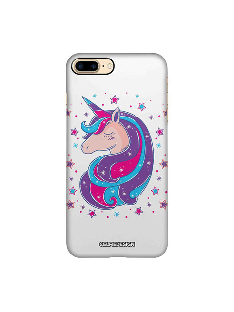 

CelfieDesign Blue & Pink Unicorn iPhone 8 Plus Slim Back Case