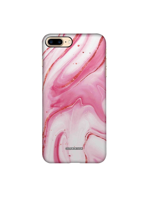 

CelfieDesign Pink & White Marble Mystic Cameo iPhone 8 Plus Slim Back Case