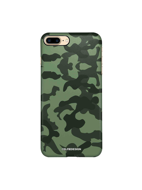 

CelfieDesign Olive Green Camo iPhone 8 Plus Slim Back Case