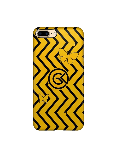 

CelfieDesign Yellow & Black Printed iPhone 8 Plus Slim Back Case