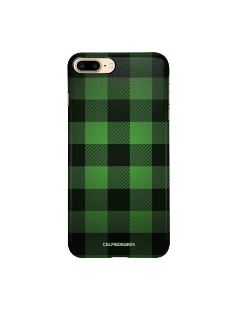 

CelfieDesign Green & Black Checkmate iPhone 8 Plus Slim Back Case