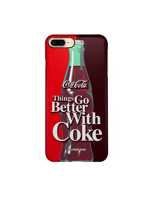 

CelfieDesign Black & Red Go With Coke iPhone 8 Plus Slim Back Case
