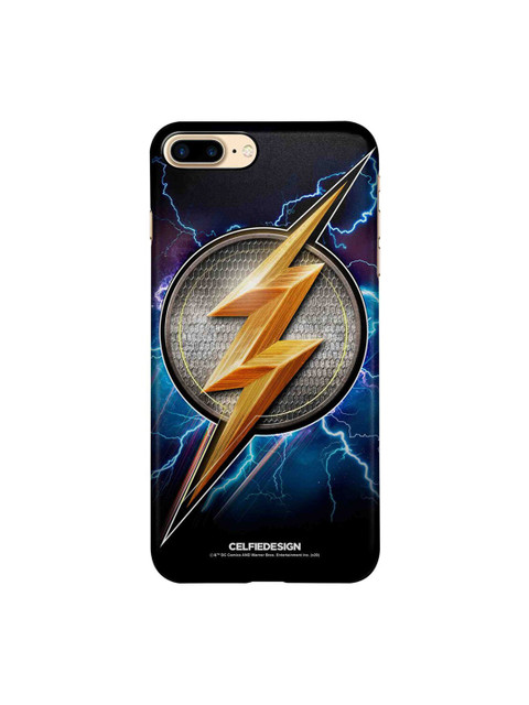 

CelfieDesign Gold Toned & Blue Flash Storm iPhone 8 Plus Slim Back Case