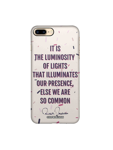 

CelfieDesign Purple Presence AB Quotes iPhone 8 Plus Slim Back Case