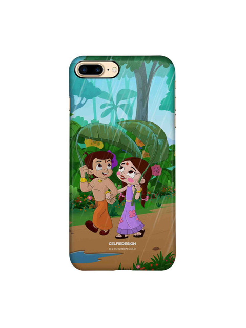 

CelfieDesign Multi-Coloured Bheem & Chutki In Rainforest iPhone 8 Plus Slim Back Case