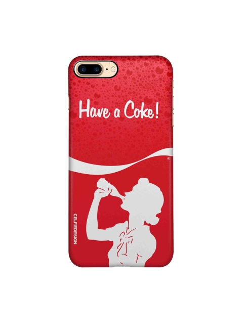 

CelfieDesign Red & White iPhone 8 Plus Slim Back Case