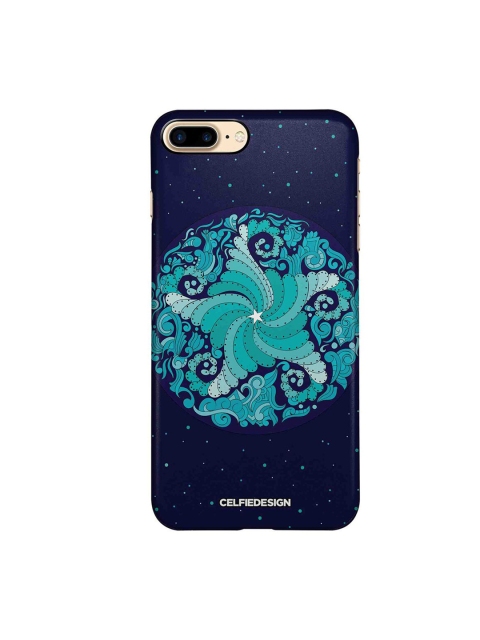 

CelfieDesign Black & Blue Abstract Printed Plastic iPhone 8 Plus Back Case