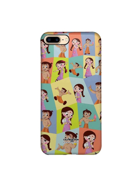 

CelfieDesign Blue & Green Faces Of Bheem & Chutki iPhone 8 Plus Back Case