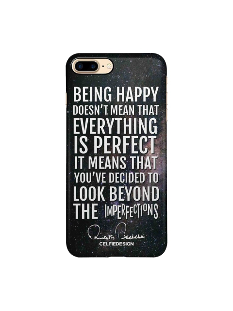 

CelfieDesign Black & White Being Happy AB Quotes iPhone 8 Plus Back Case