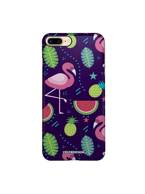 

CelfieDesign Blue & Pink Flamingo iPhone 8 Plus Slim Back Case
