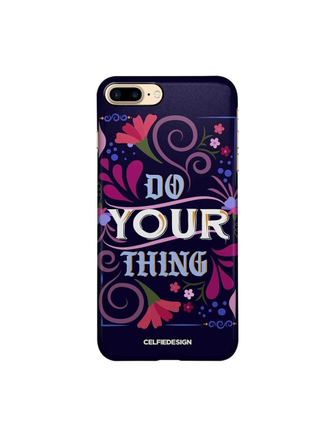 

CelfieDesign Purple & White iPhone 8 Plus Slim Back Case