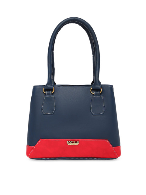 

Fostelo Blue PU Structured Handheld Bag